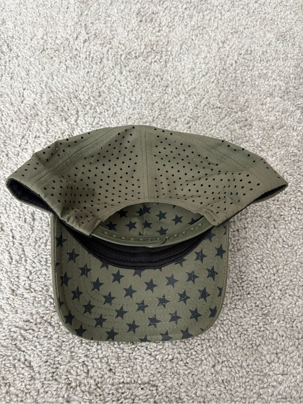 Olive Green American Flag Baseball Cap